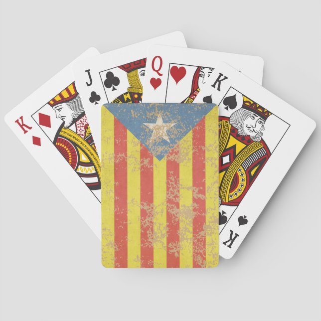 Baraja De Cartas Senyera Estelada Blava Antiga (Reverso)