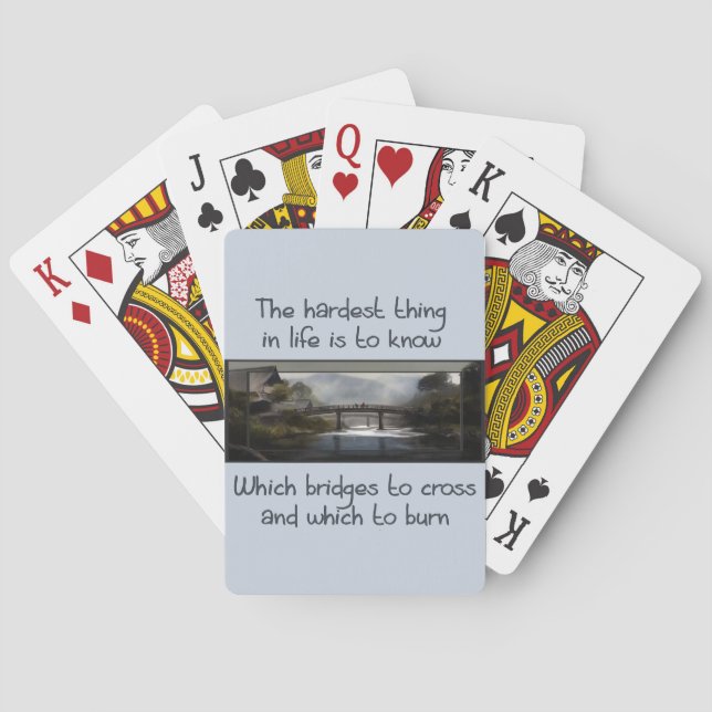Baraja De Cartas Sepa qué puente (Reverso)