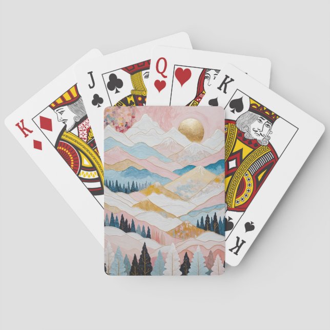Baraja De Cartas Serenidad de montaña (Reverso)