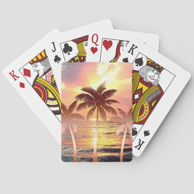 Baraja De Cartas Serenidad del atardecer (Reverso)