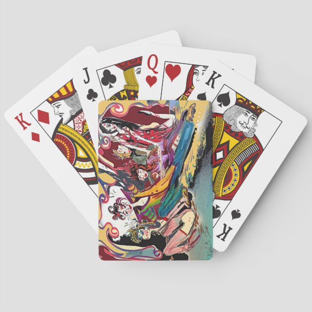 Baraja De Cartas Serie de Deco Cirque del renacimiento (Reverso)