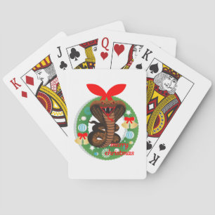 Baraja De Cartas serpiente cobra de navidad