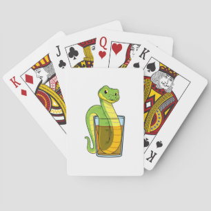 Baraja De Cartas Serpiente con jugo