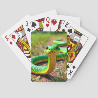 Baraja De Cartas Serpiente verde