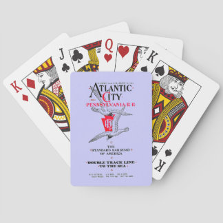Baraja De Cartas Servicio 1904 de Atlantic City del ferrocarril de
