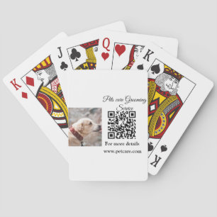 Baraja De Cartas servicio de aseo para mascotas código Q R agregar