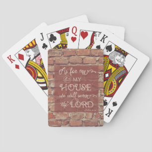 Baraja De Cartas Serviremos al Señor - Josué 24:15