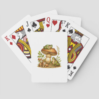 Baraja De Cartas Seta de rana estética Cottagecore Goblincore
