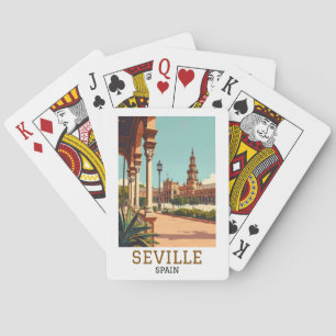 Baraja De Cartas Sevilla retro España Andalucía Arquitectura