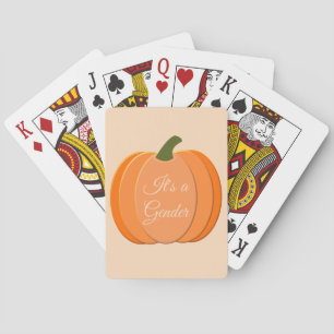 Baraja De Cartas Sexo de calabaza neutra de Naranja suave