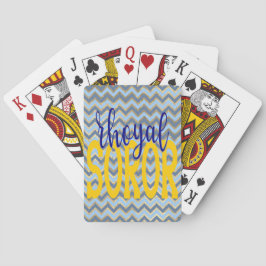 Baraja De Cartas SGRho inspiró el azul de roya y el oro del dolor d