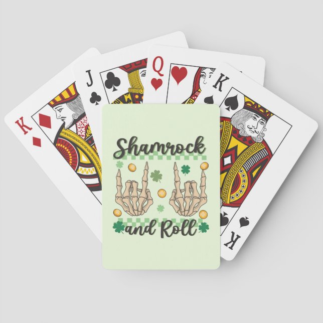 Baraja De Cartas Shamrock and Roll Hand (Reverso)