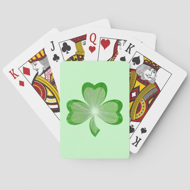 Baraja De Cartas Shamrock Green (Reverso)