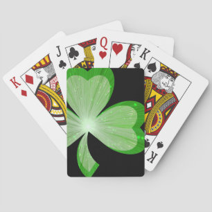 Baraja De Cartas Shamrock Large playing cards black