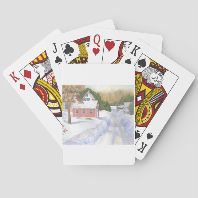Baraja De Cartas Sheepscott Maine Road (Reverso)