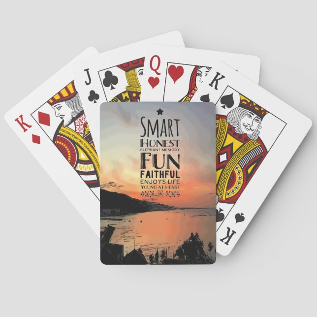 Baraja De Cartas Sheffey Acronym (Reverso)