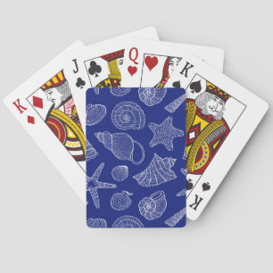 Baraja De Cartas Shell azul brillante modela