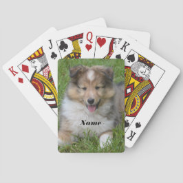 Baraja De Cartas Shetland Sheepdog - Perro de cachorro Sheltie