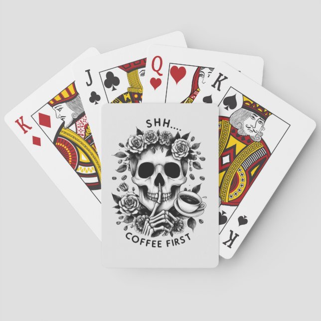 Baraja De Cartas Shhh...Café Primero (Reverso)