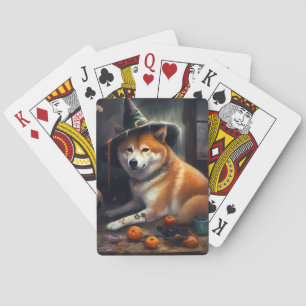 Baraja De Cartas Shiba Inu Calabazas Halloween Da Miedo