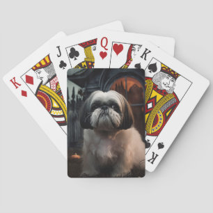 Baraja De Cartas Shih Tzu Halloween Sasuy