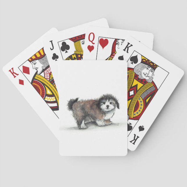 Baraja De Cartas Shih tzu Perro cachorro, Mascota (Reverso)