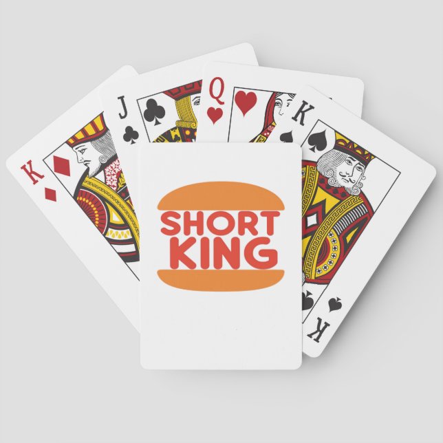 Baraja De Cartas Short King Funny Minimal Design (Reverso)