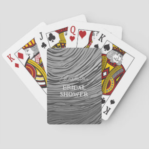 Baraja De Cartas Shower Silver Gray Satin Poker
