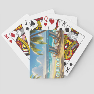 Baraja De Cartas Shuffle de verano - Trate en calma, Cuide la costa