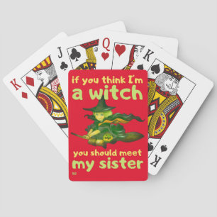 Baraja De Cartas "SI CREES QUE SOY UNA BRUJA..." gracioso.