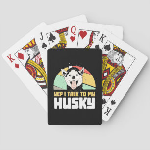 Baraja De Cartas Sí, Hablo Con Mi Husky Siberian