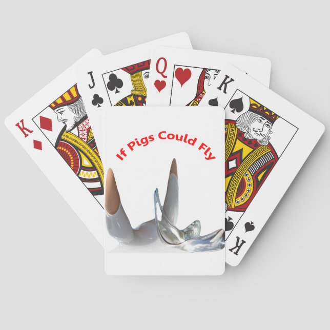 Baraja De Cartas Si los cerdos pudieran volar (Reverso)