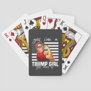 Baraja De Cartas Sí, soy un Chica de Trump, supere a un Chica de Tr