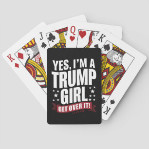 Baraja De Cartas Sí, soy una chica de Trump, supéralo, elecciones 2