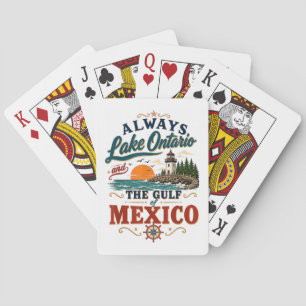 Baraja De Cartas Siempre el lago Ontario y el golfo de México