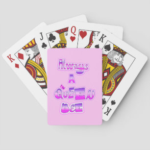Baraja De Cartas Siempre una abeja reina rosa