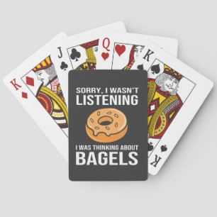 Baraja De Cartas Siento haber pensado en Bagels Jewish Hanukkah