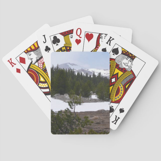 Baraja De Cartas Sierra Nevada y nieve en Yosemite (Reverso)
