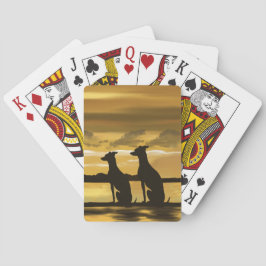 Baraja De Cartas Sighthounds - Greyhound Sunset