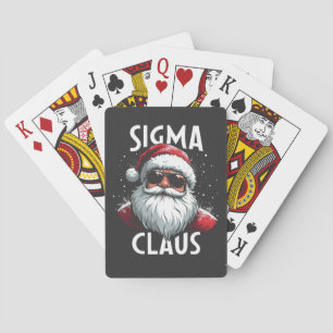 Baraja De Cartas Sigma Claus Divertido Gen Alfa Navidad Escuela Sec