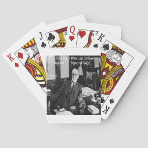 Baraja De Cartas Sigmund Freud en su oficina & Cita divertida de ga