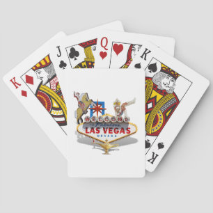 Baraja De Cartas Signo de bienvenida de Las Vegas
