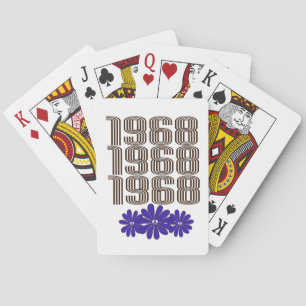 Baraja De Cartas Signo de paz de 1968, hippie, poder de la flor mor