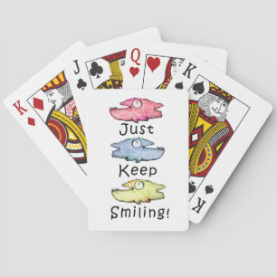 Baraja De Cartas ¡Sigue sonriendo! Peces dentones coloridos