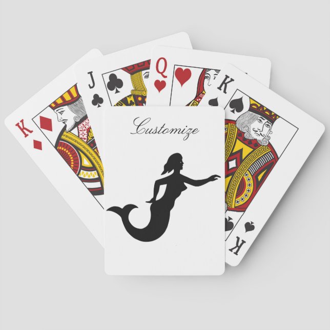 Baraja De Cartas Silhouette Mermaid Thunder_Cove (Reverso)