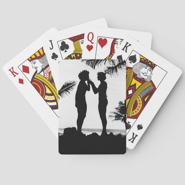 Baraja De Cartas Silhouette para fumar, años 40 (Reverso)