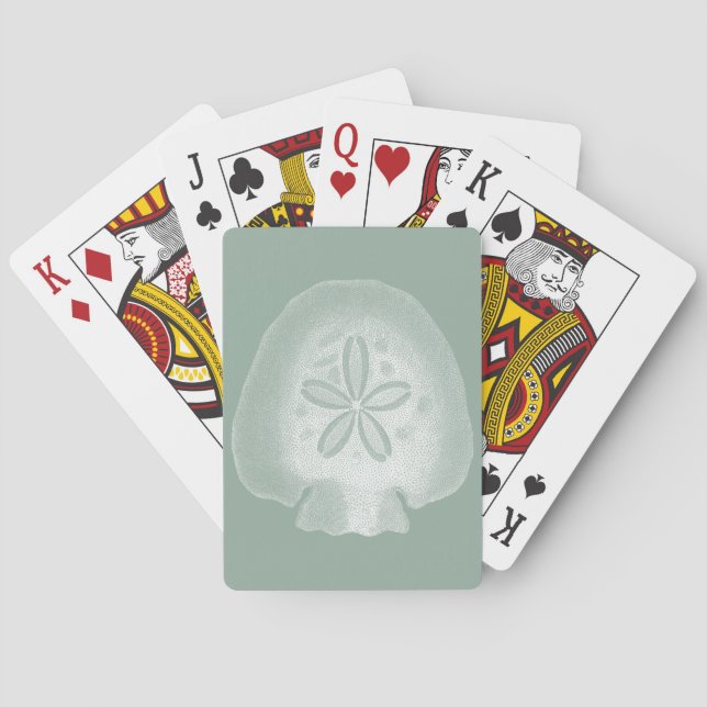 Baraja De Cartas Silhouette Sand Dollar (Reverso)