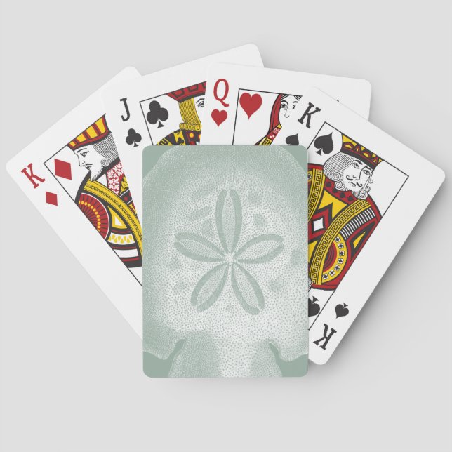Baraja De Cartas Silhouette Sand Dollar (Reverso)