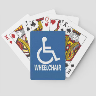 Baraja De Cartas silla de ruedas para discapacitados