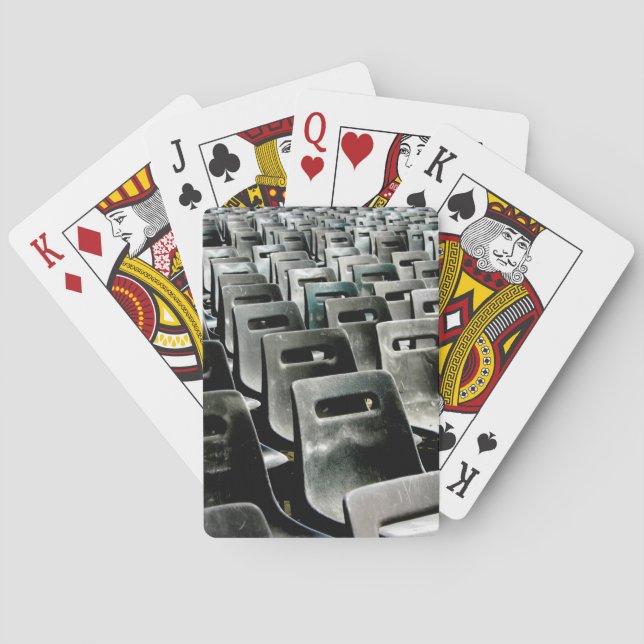 Baraja De Cartas Sillas grises Tarjetas de reproducción clásicas (Reverso)